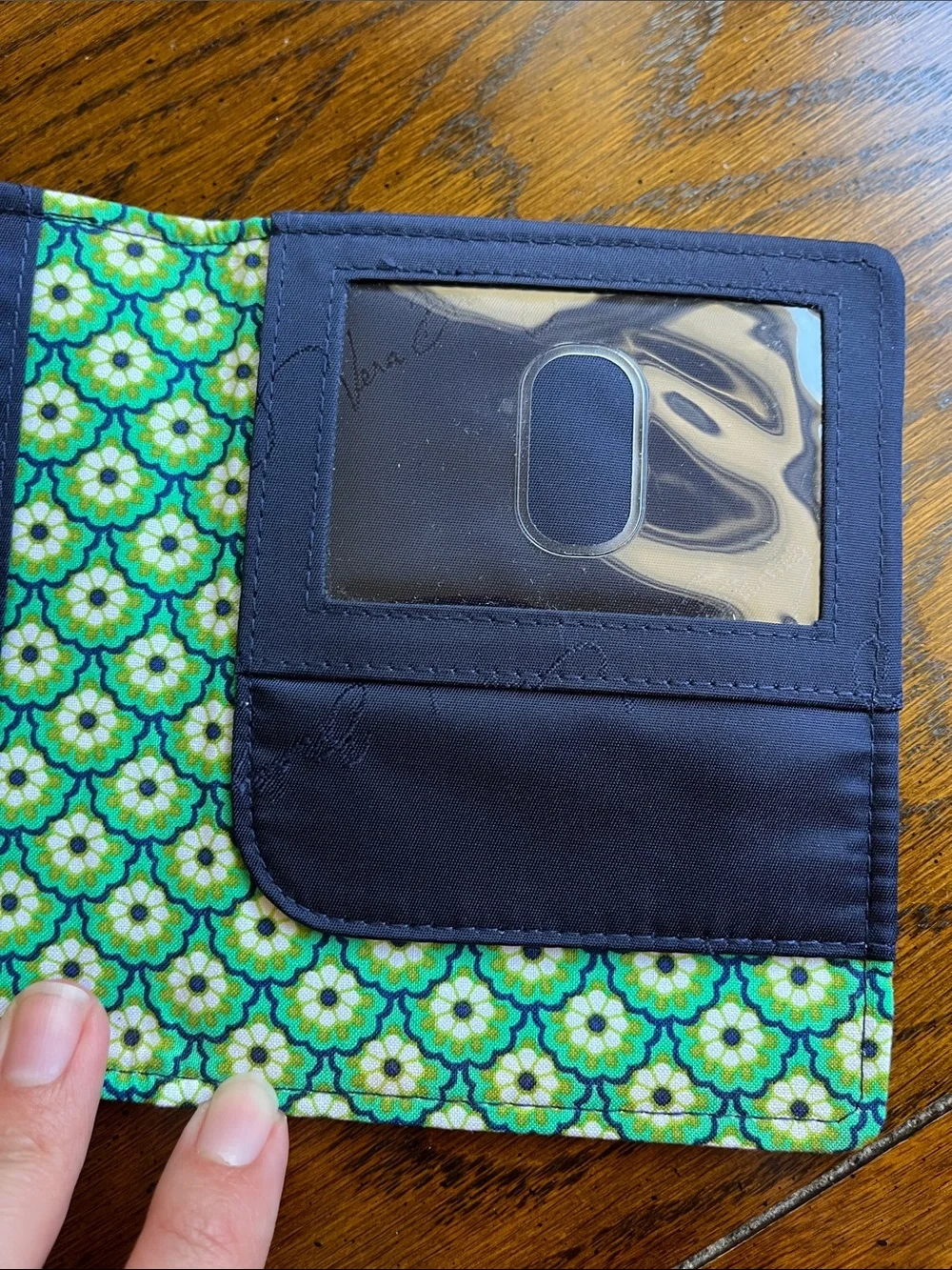 Vera Bradley Passport Holder Rhythm and Blues Pattern